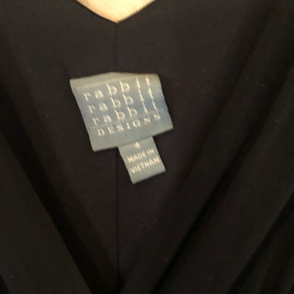 NWT Rabbit Rabbit Rabbit Black Dress Size 4 sexy! - Picture 3 of 6